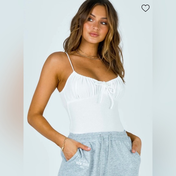 Princess Polly bodysuit, white, Size 8, brand new - Picture 1 of 4